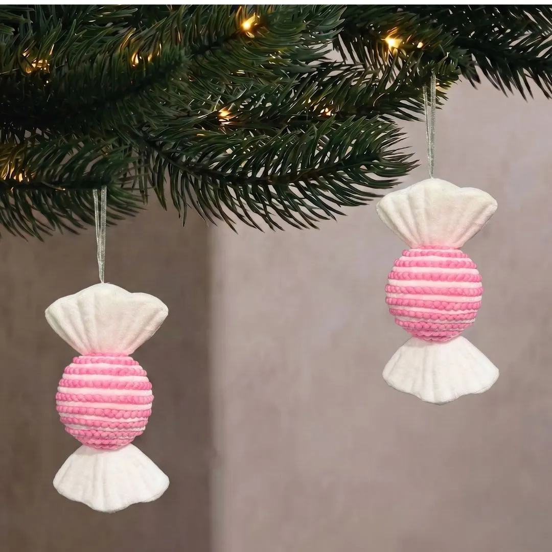 Candyland Hanging Pink Sweet Christmas Bauble | Speckled Space
