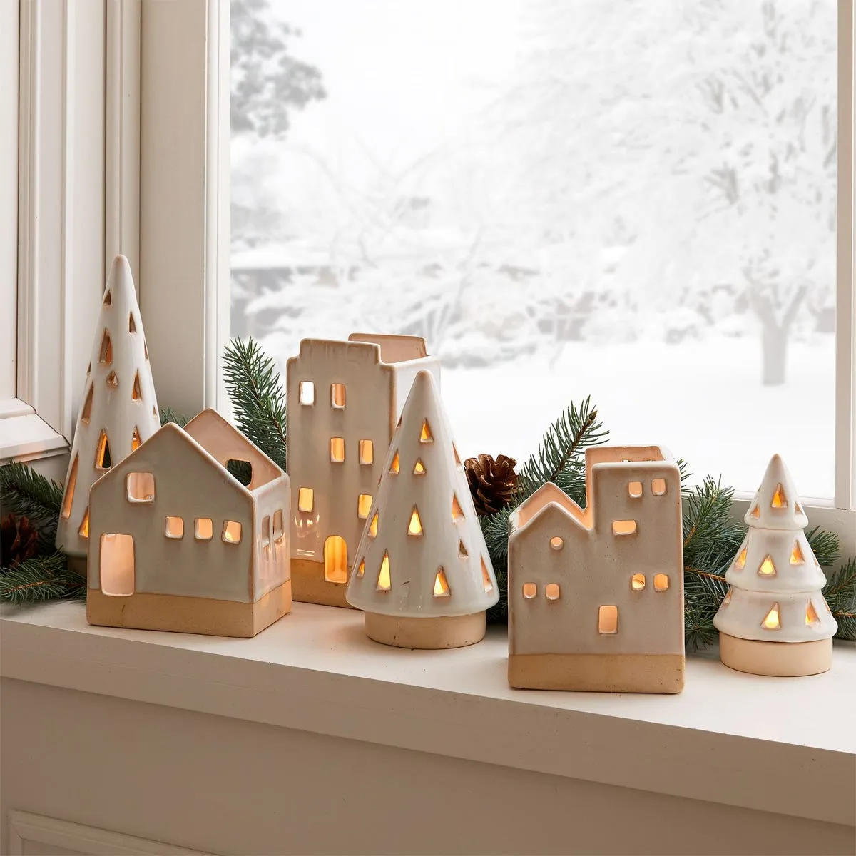 Ceramic Christmas Decor Christmas Village Porcelain Houses 16 Christmas  Village Sets To Snag For The 2023 Holiday Season