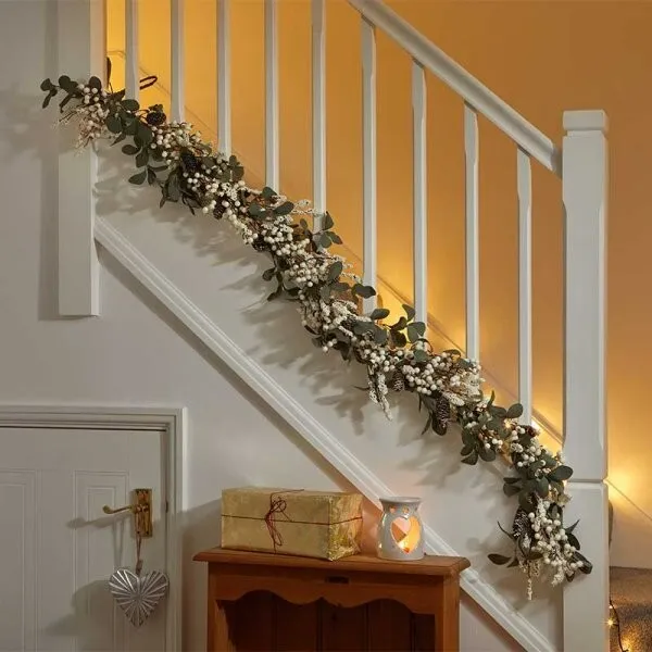 Christmas Artificial Garland Decoration 6ft Winter Berry Home Decor Luxury | eBay