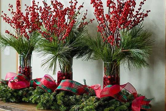Christmas Berry Centerpiece Trio — J Schwanke's Life In Bloom