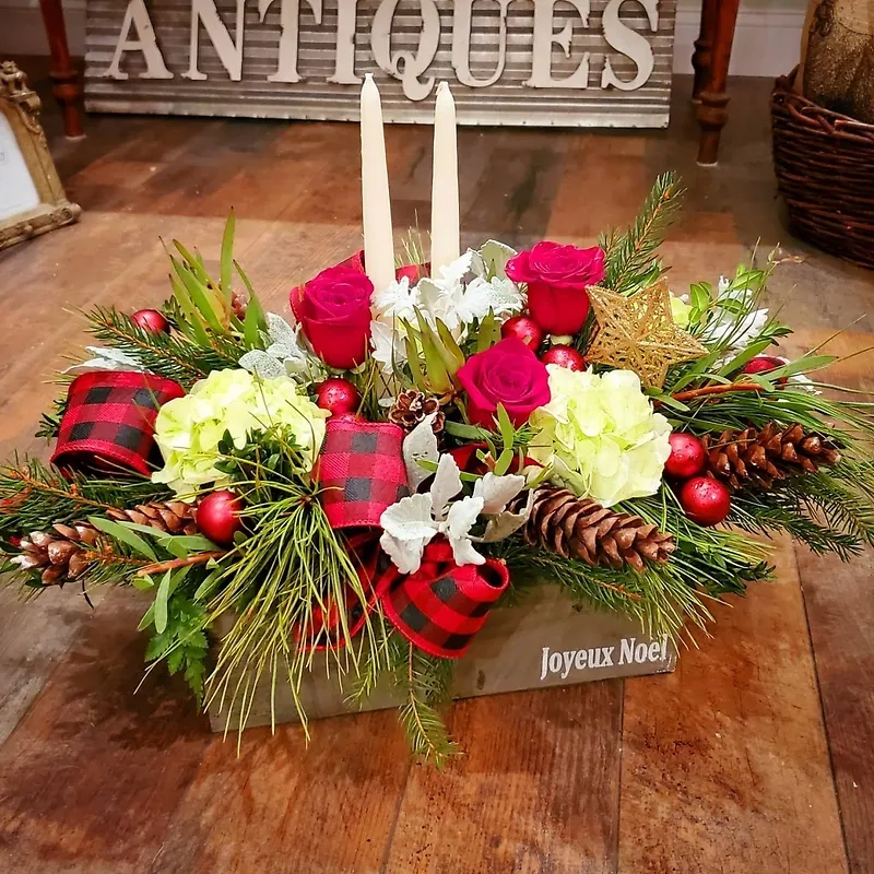 Christmas Candle Box | Middleboro & South Shore MA Florist | Same-Day Delivery