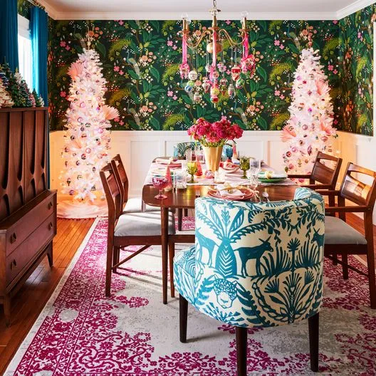 Christmas Comes in Full Color at This Designer's Home