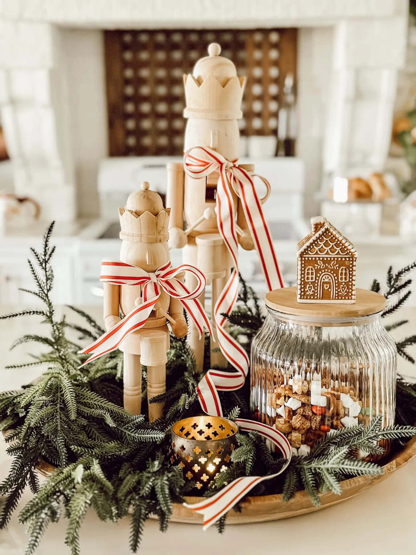 Christmas Decorations Nutcracker Canister How To Create Christmas Vignettes  In The Kitchen County Road 407
