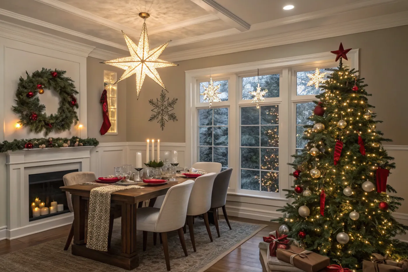 Christmas House Exterior - AI Interior Design & Virtual Staging | ai4spaces