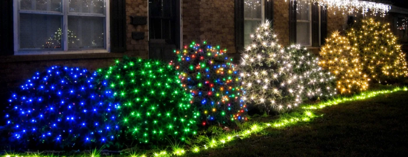 Christmas Light LED Outdoor Nets Lights LED Net Lights For Bushes Shrubs Commercial Christmas Lighting –