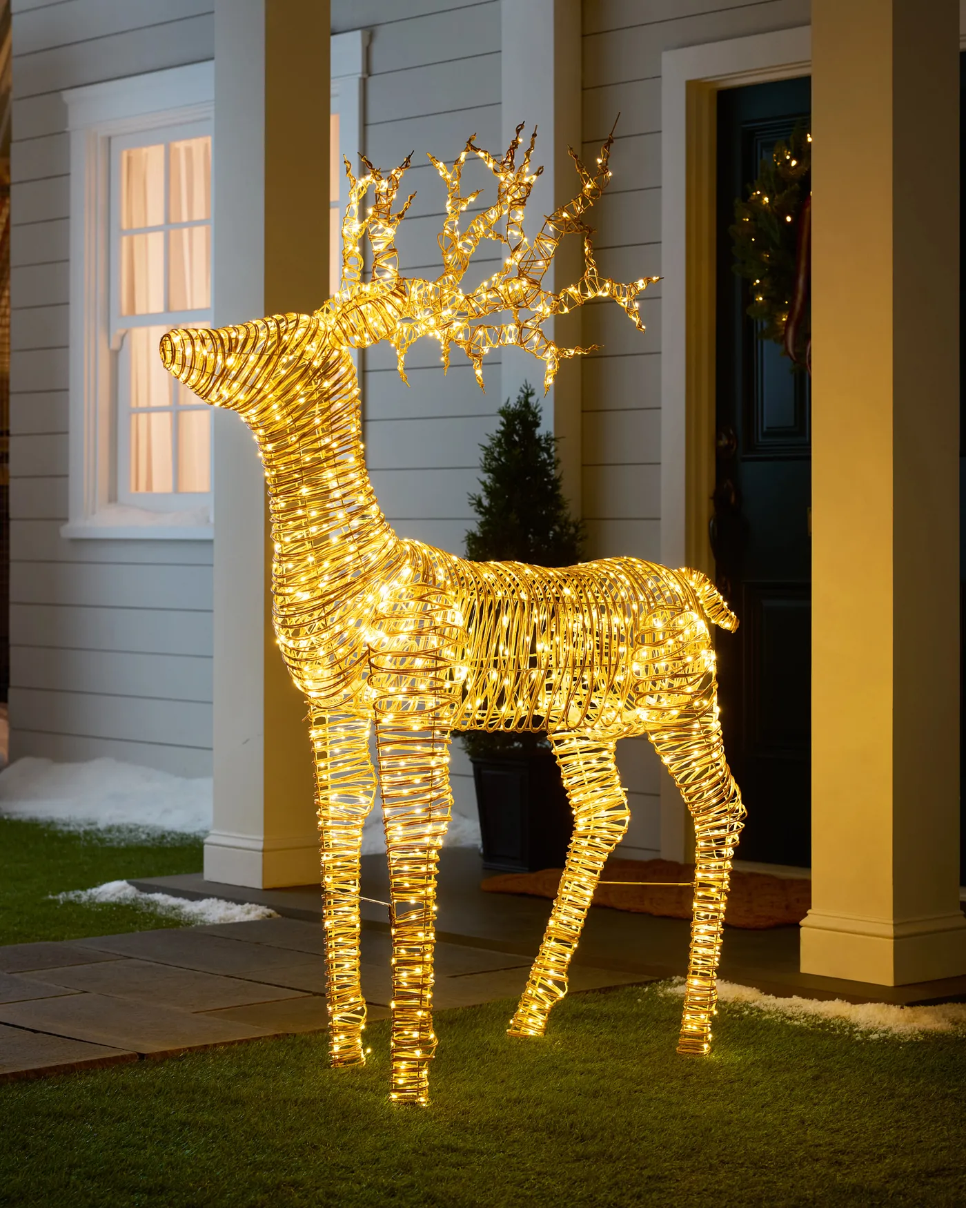 Christmas Lights Christmas Decorations Outdoor Deer Christmas Yard  Decorations Lights Balsam Hill