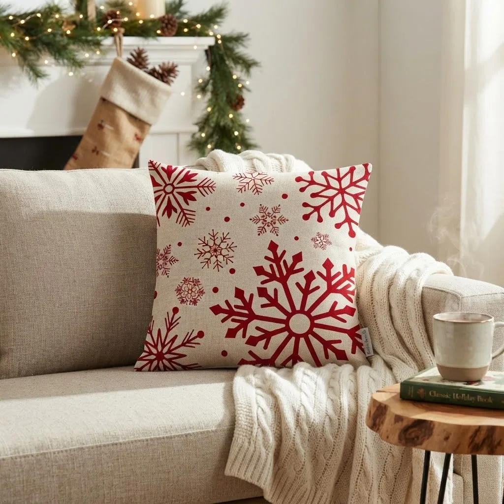 Christmas Pillow Cover in Soft Plush Material – gemelli-collections
