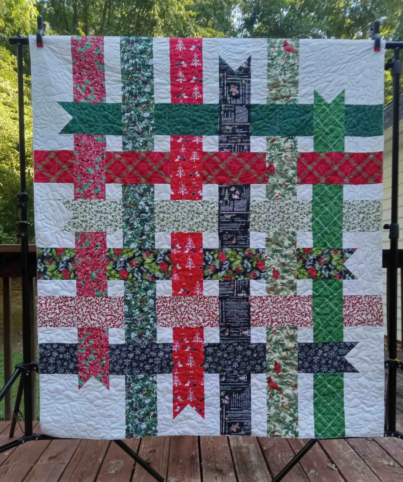 Christmas Quilt — Quilting Cats Studio | Longarm Quilting Services | Raleigh & Wendell, NC