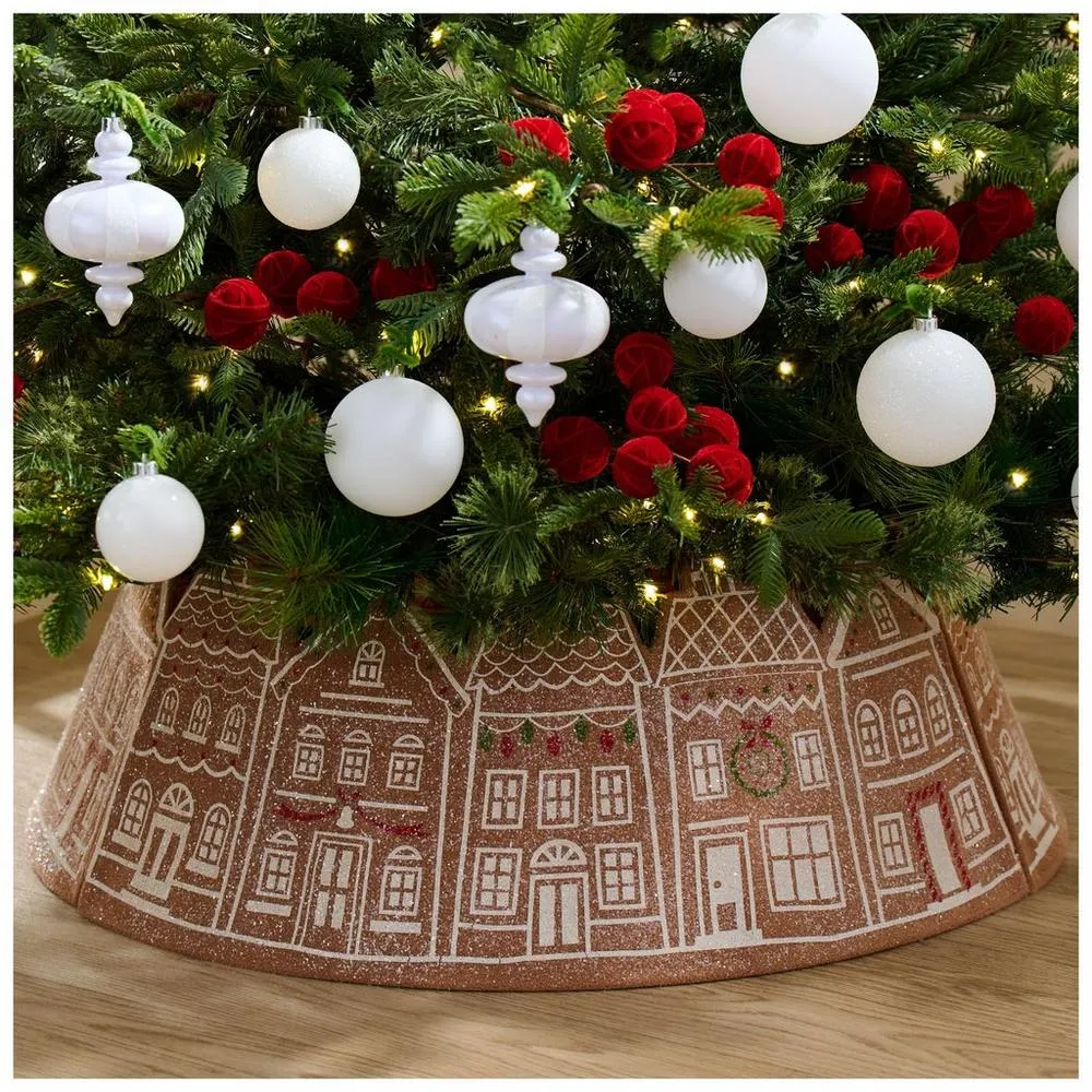 Christmas Tree Amazing Base Cover Hobby Lobby , Glitter Gingerbread Houses  Collar 6348064