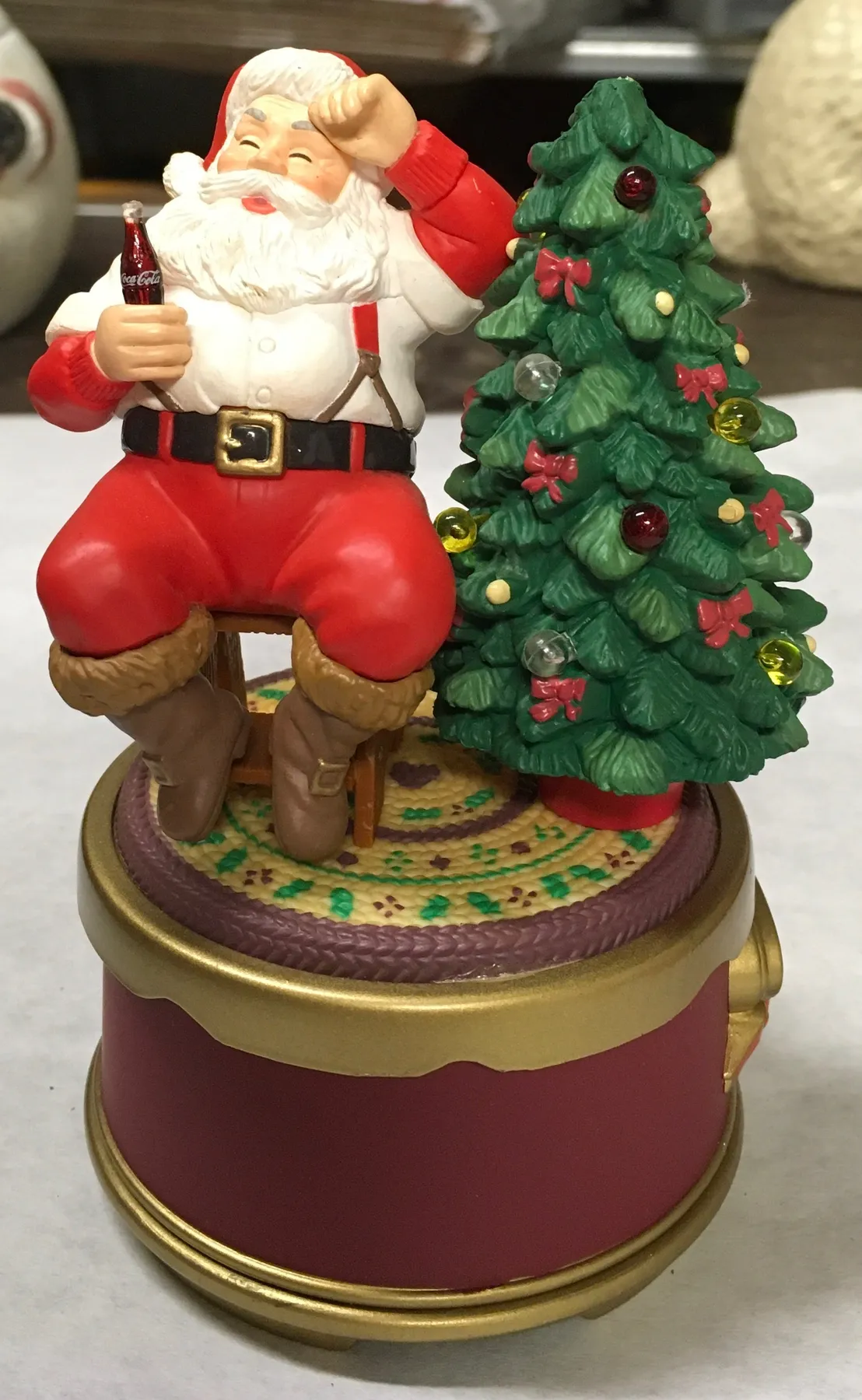 Christmas Tree Coca Cola Christmas Vintage 1990s Coca-Cola Trim-a-Tree Santa Claus Ornaments 1954,