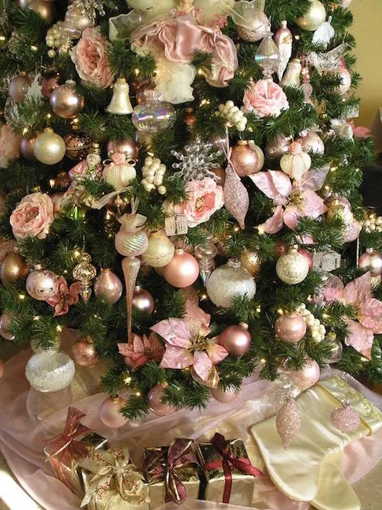 Christmas Tree Decorations Vintage Pink Christmas Ornaments 36-Pack Pink  Retro Wooden Christmas Tree Hanging Ornaments – Vintage Style, Oz Total