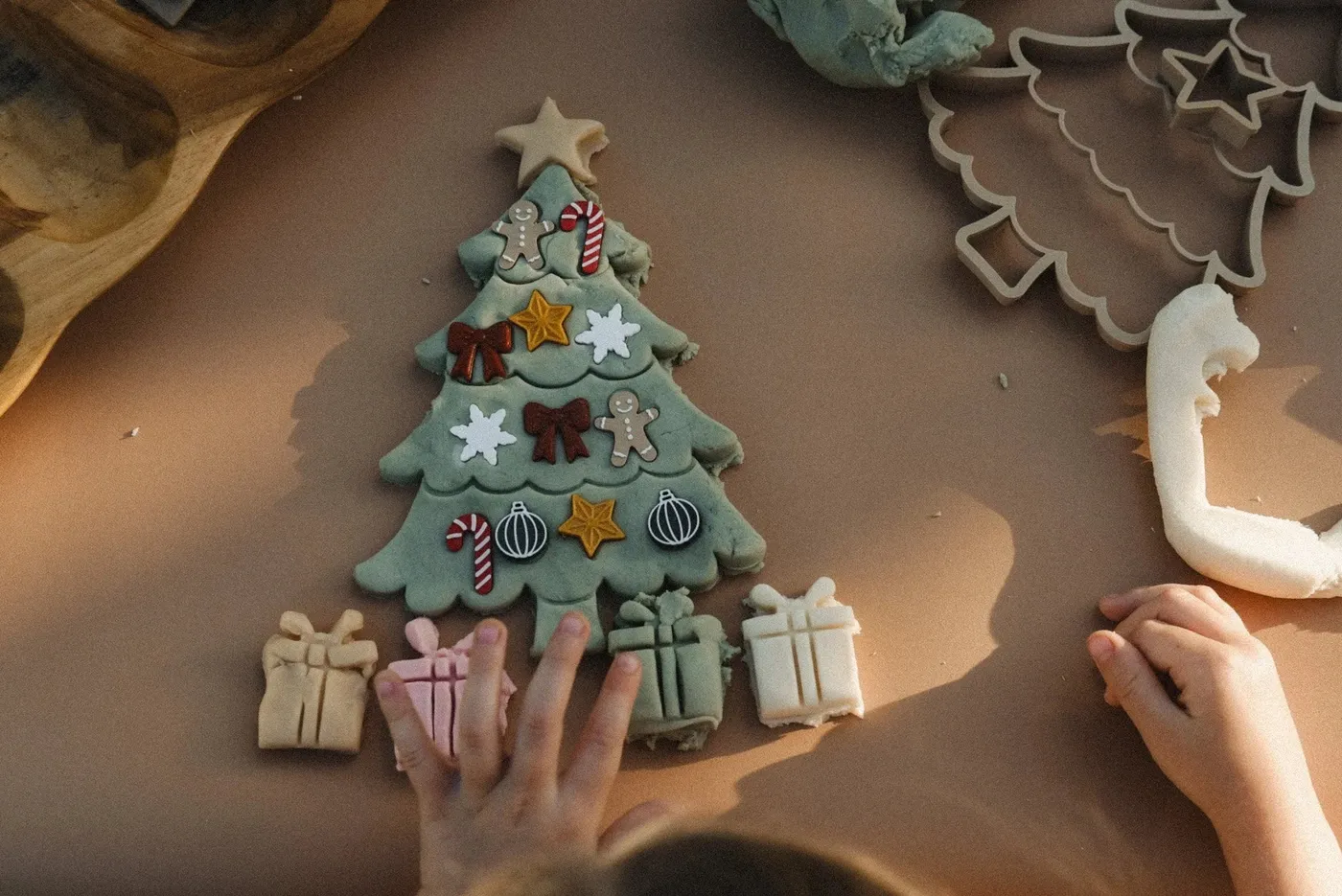 Christmas Tree Playdough/Sensory Play Eco Decorating Kit