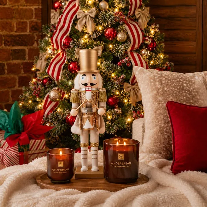 Christmas Tree Wooden Nutcracker Ornament Royal Themed Nutcrackers Wooden Decor For Christmas Table Decoration Set Of
