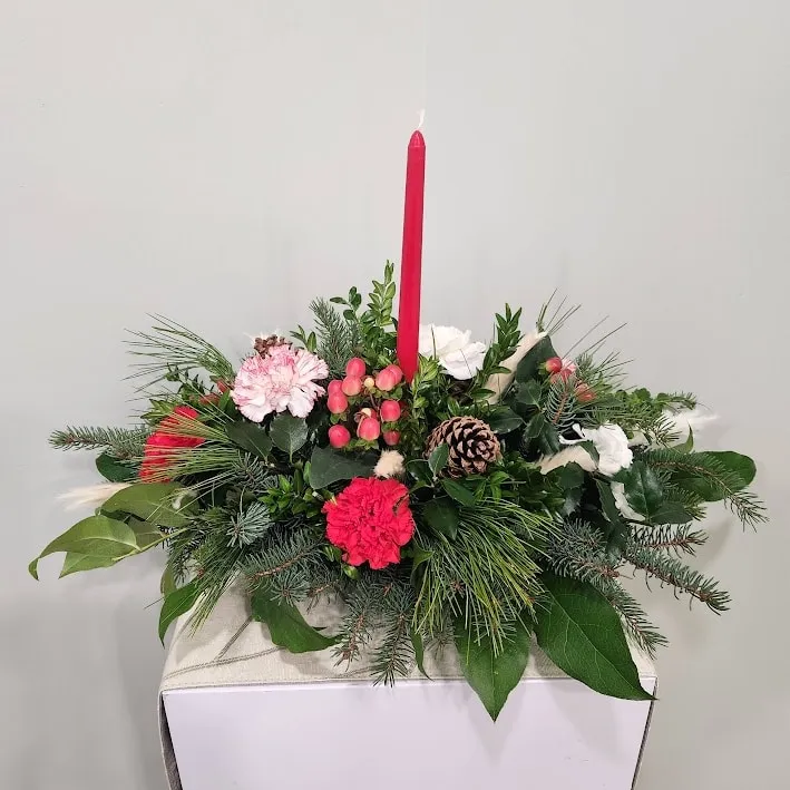 Classic Christmas Centerpiece Flower Delivery NorthCanton OH - Seifert's Flower Mill
