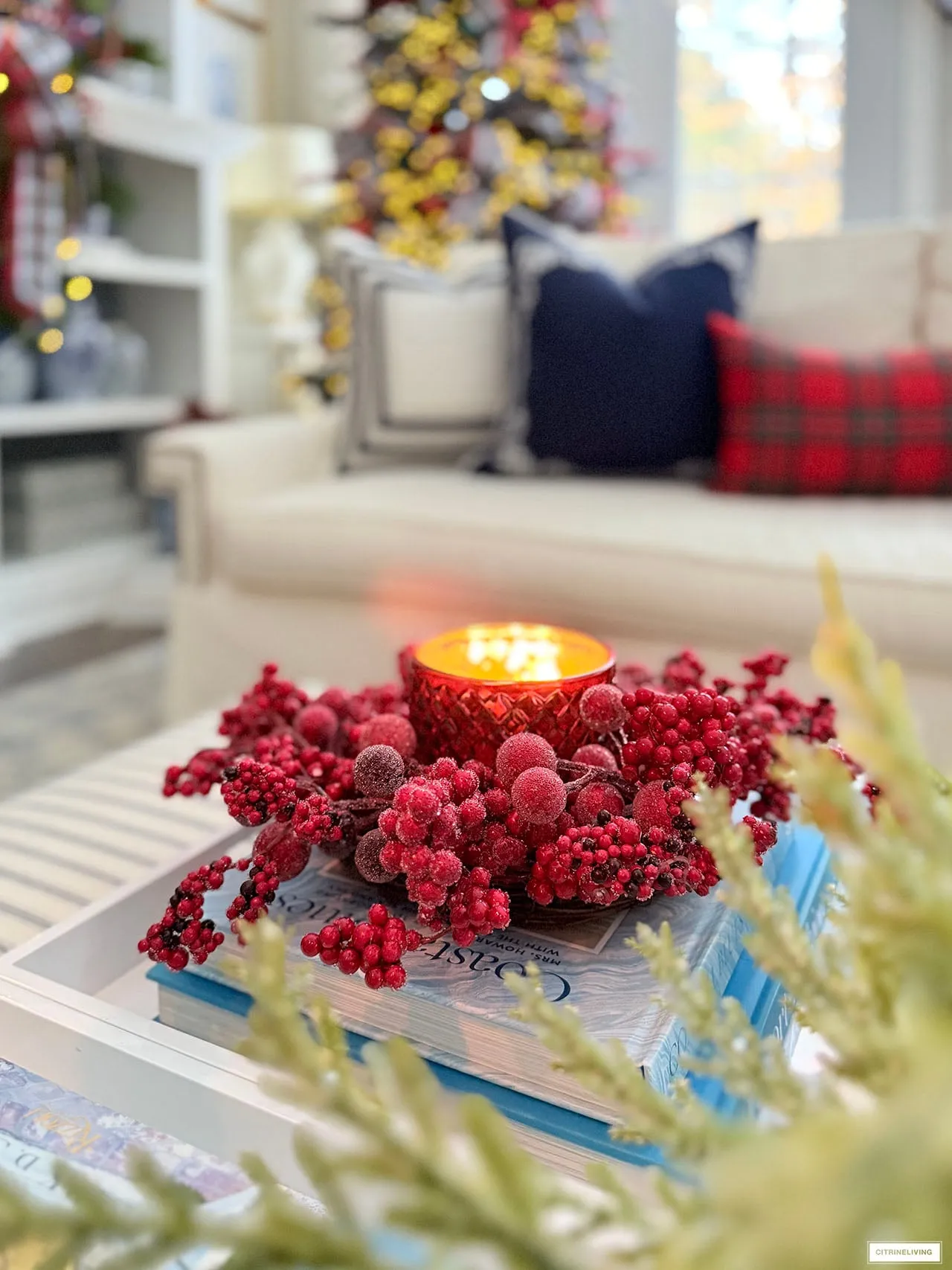 Classic Christmas Decorating In Our Living Room | CitrineLiving