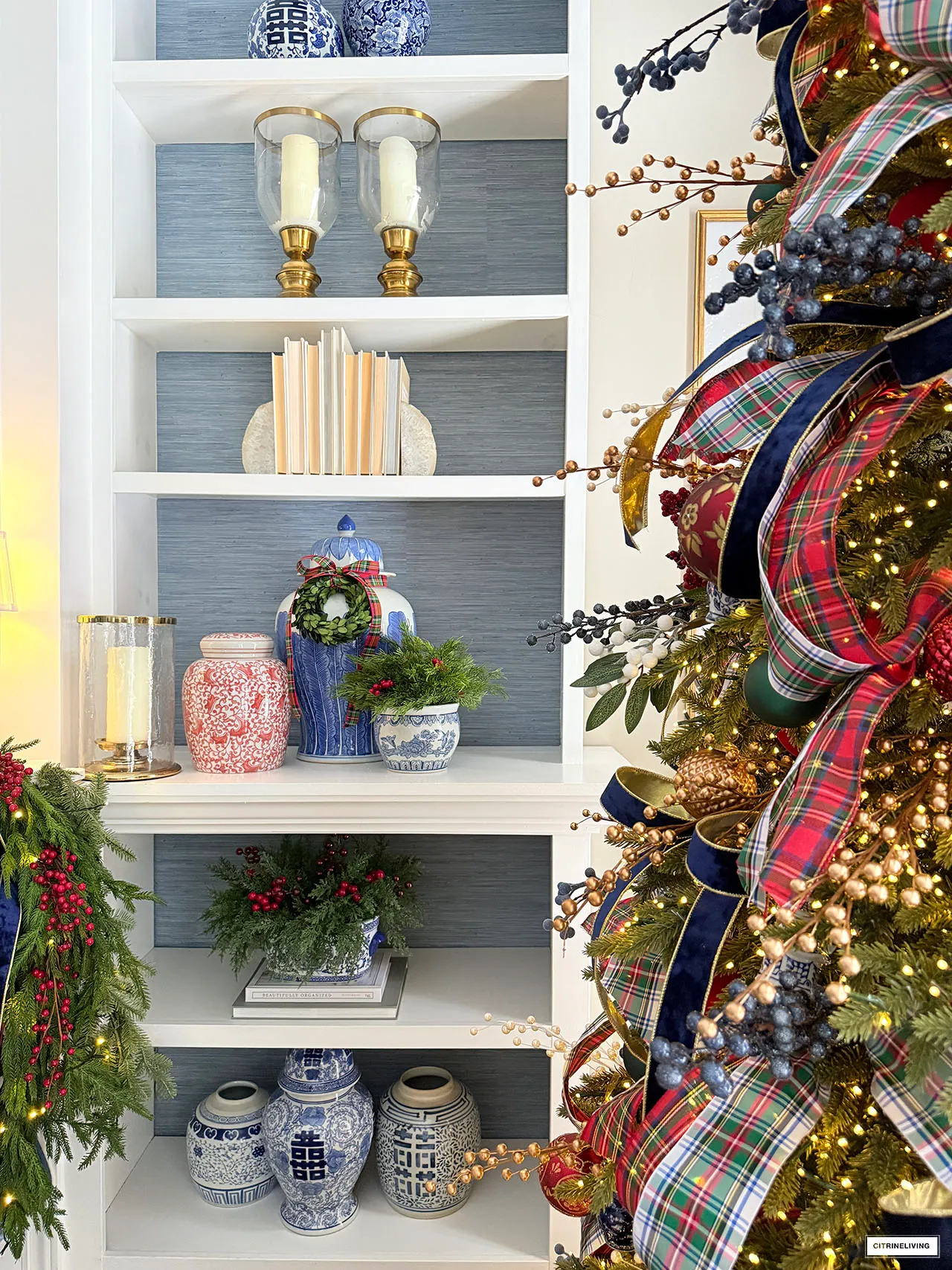 Classic Christmas Decorating In Our Living Room | CitrineLiving