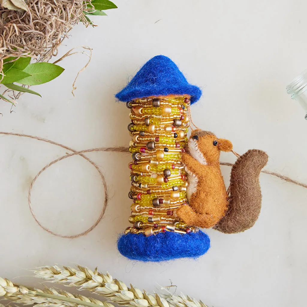 Collector's Edition Squirrel at the Bird Feeder Ornament