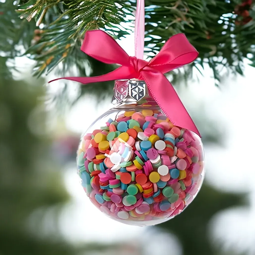 Confetti Sprinkle Bubblegum Ball Ornament