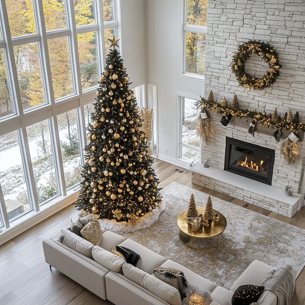 Contemporary Christmas Decor Tips for a Stylish Living Room