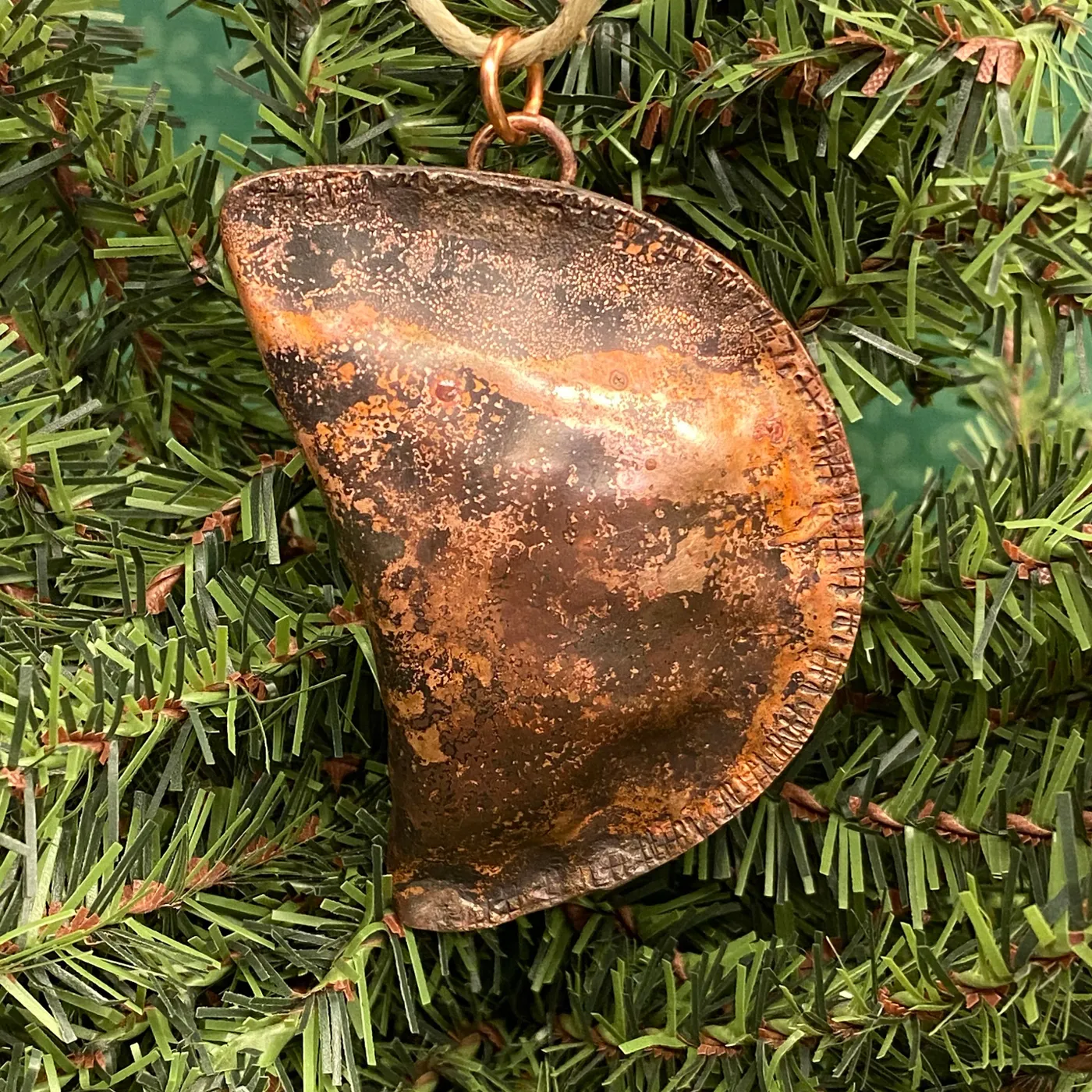 Copper Pierogi Ornament | Wirestorm Creations
