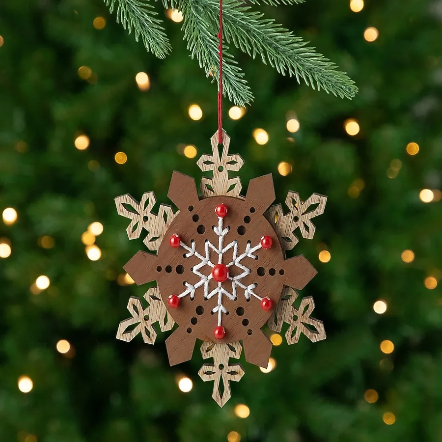 Country Christmas Ornaments Rustic Farmhouse Christmas Ornament Set Farmhouse  Christmas Decor