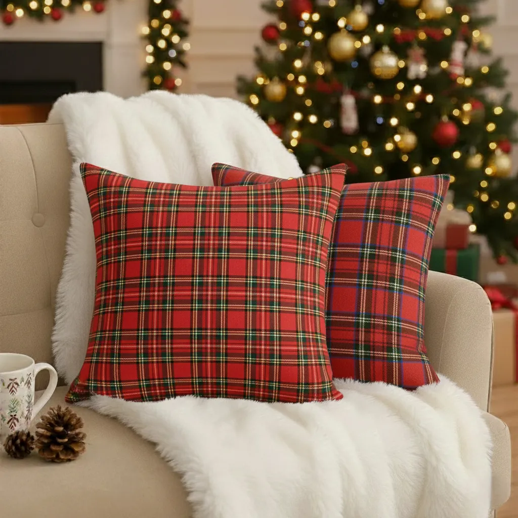 Coverfect Pillow - Tartan Plush