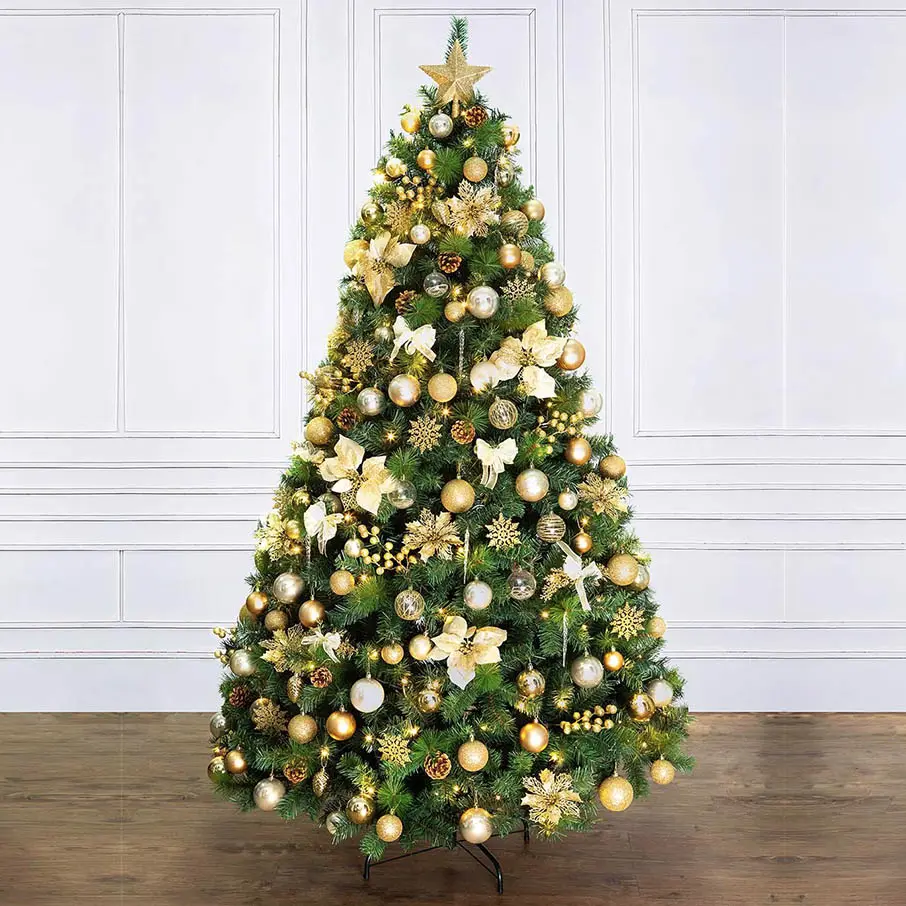 Crème de la Crème - 7ft Champagne Decorated Christmas Tree