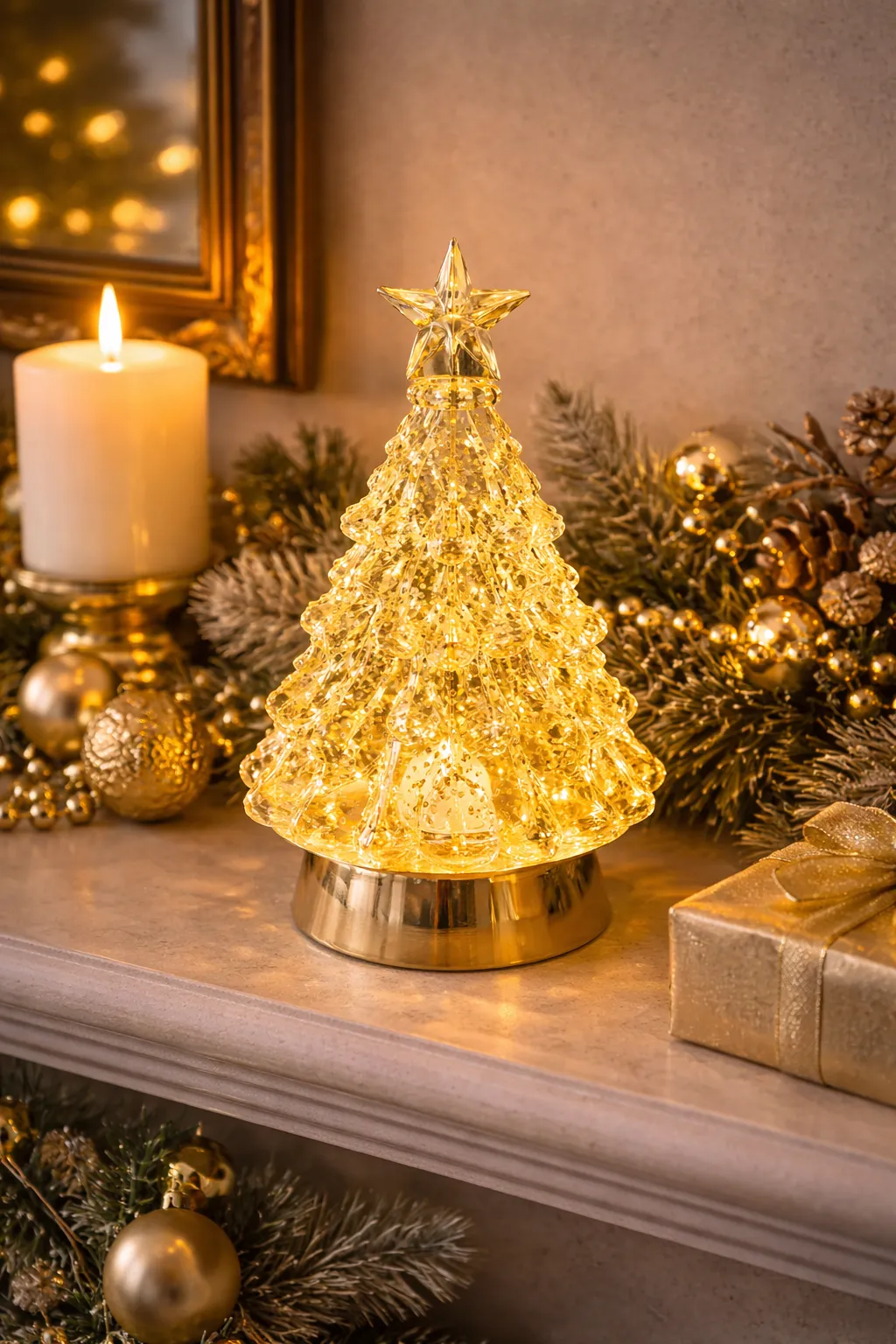 Crystal LED Christmas Tree | Gold or Silver | Mistletoe Home