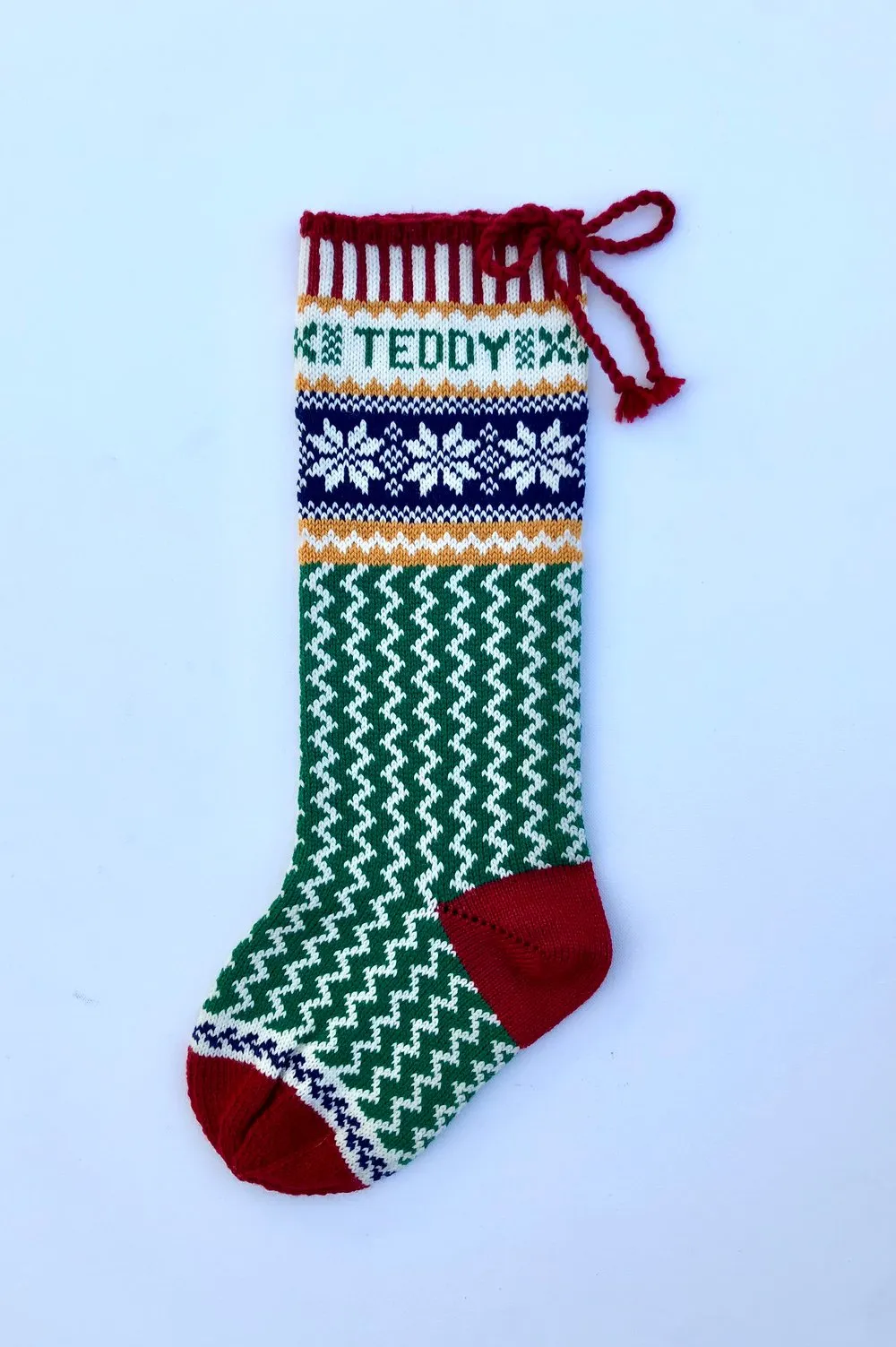 Custom Christmas Stockings — Nordic Star Christmas Stocking