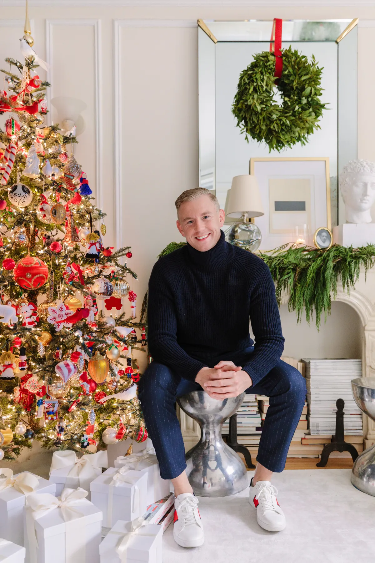 Designer Josh Young Holiday Decorating Tips, Chicago Apartment Tour