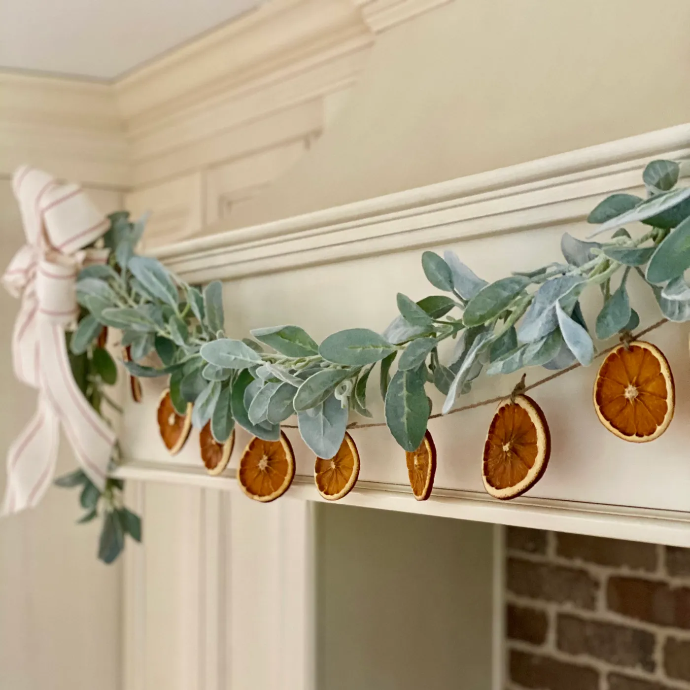 Diy Fall Garland Garland Orange DIY Fall Garland With Dried Oranges