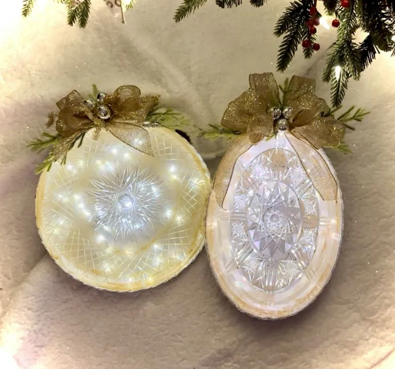 DIY Giant Glam Lighted Ornaments Craftsy Soul