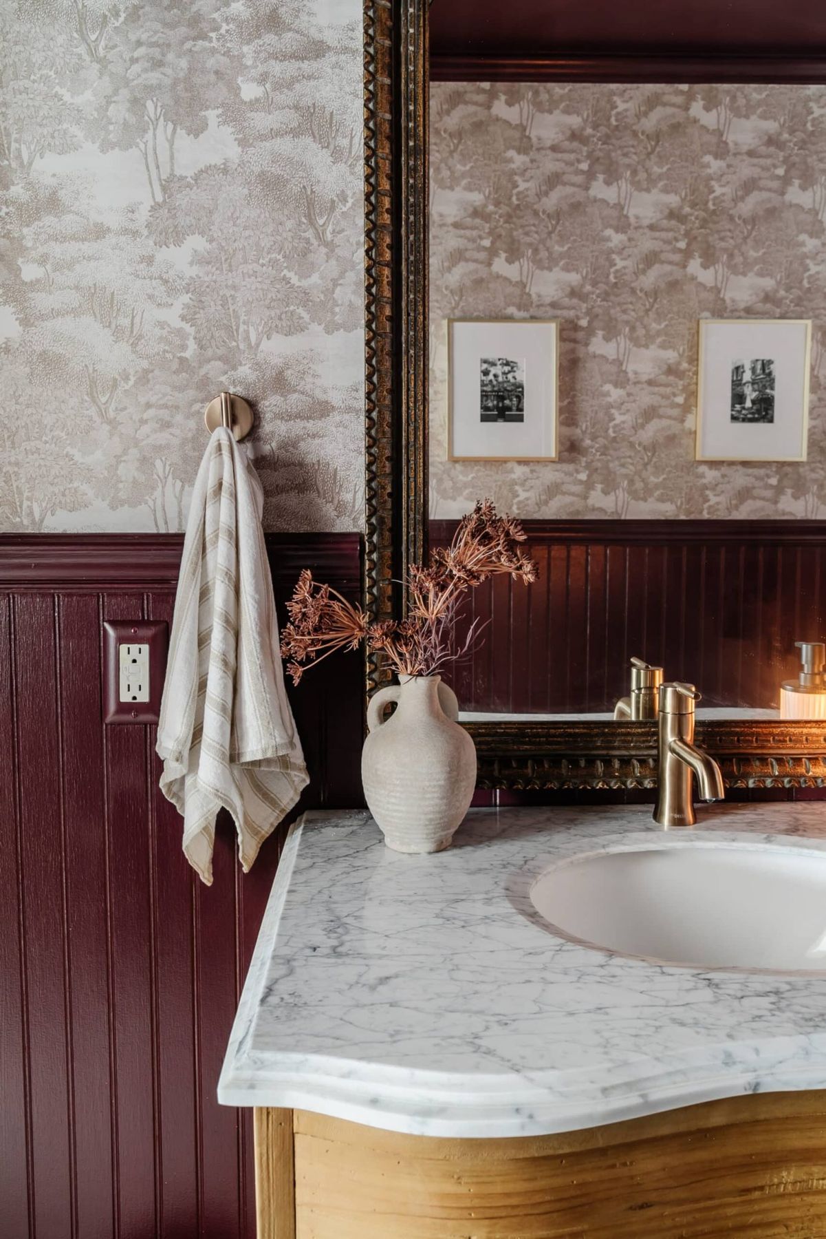 DIY Half Bath Makeover in a Windowless Space - Bless'er House