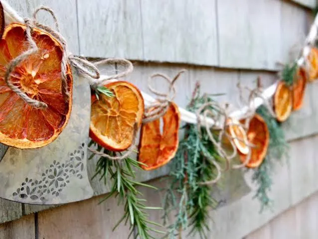 DIY Orange Garland | How to Make a Holiday Citrus Garland | HGTV