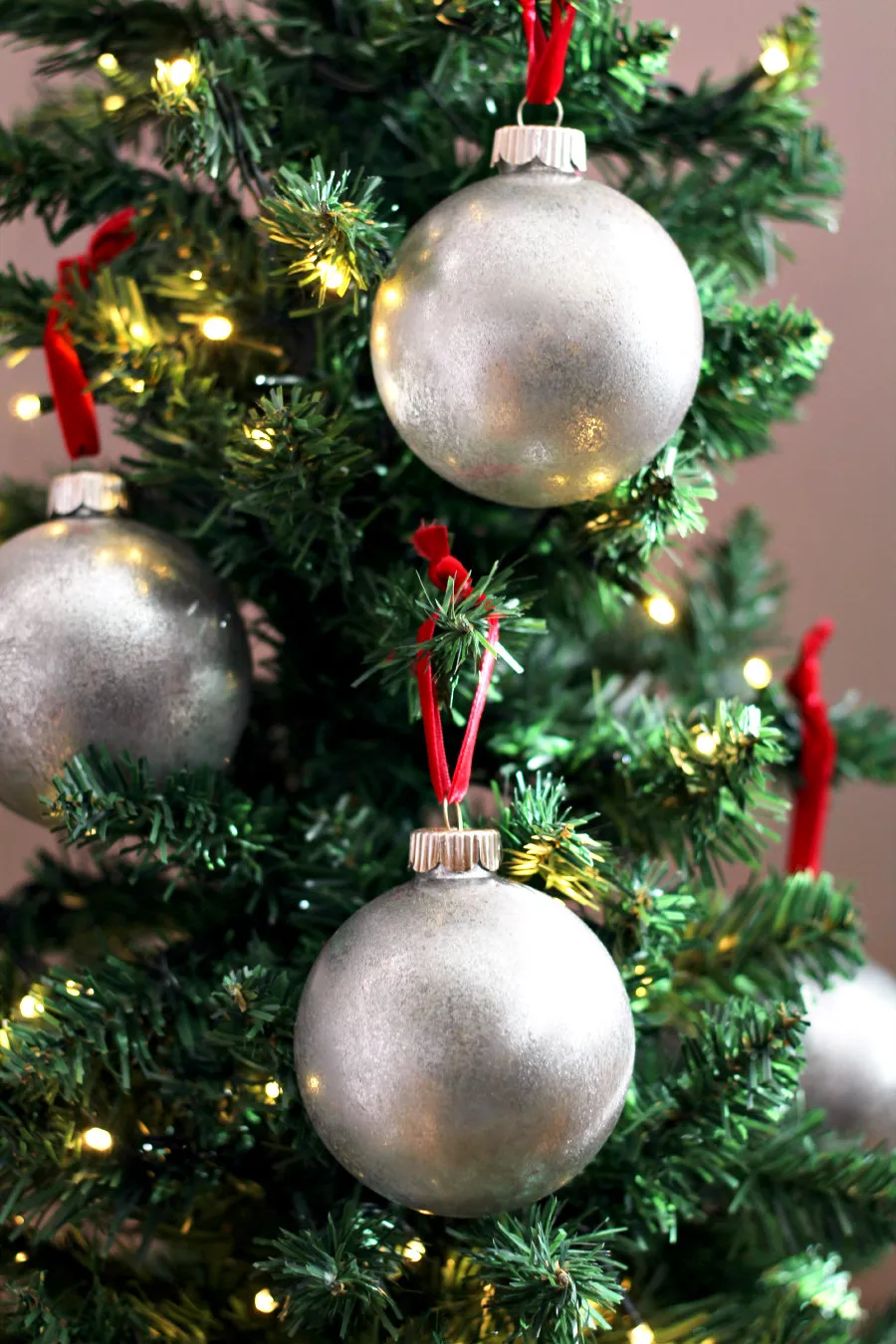 DIY Vintage Mercury Glass Ornaments — Holoka Home