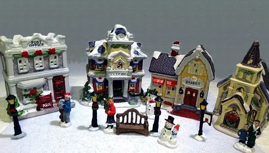 Dollar Tree Cobblestone Corners Christmas Village Dollar Tree Is Selling An Entire Christmas Village And It's