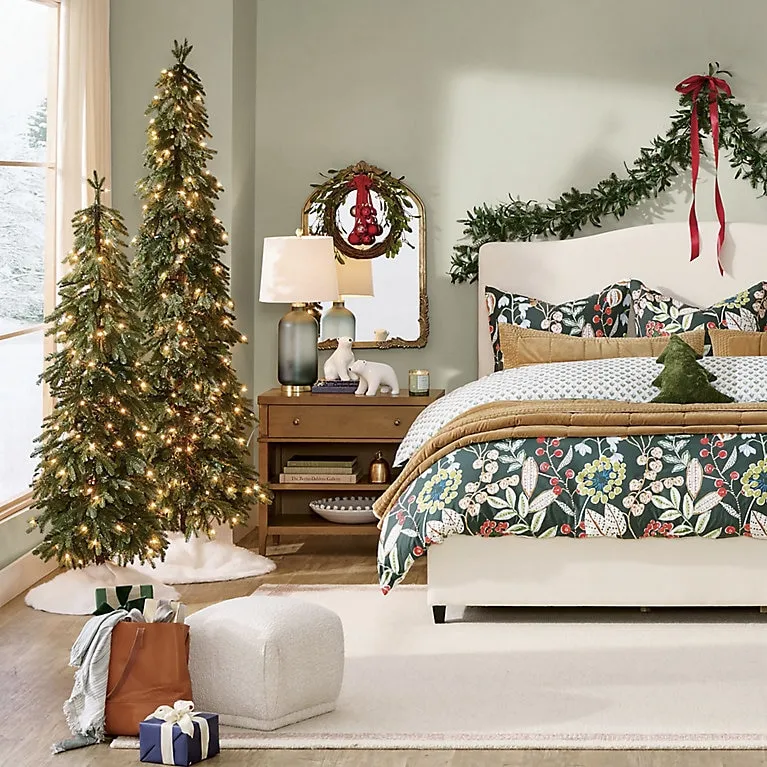 Down Swept Slim Pine Tree, Set of Three