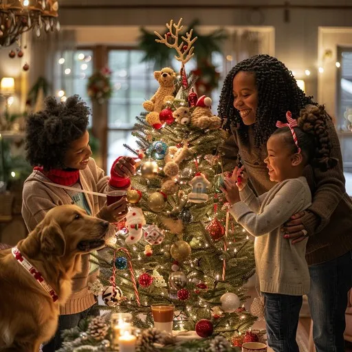 Download Family Christmas Celebration Image - Family, Christmas, Tree |  StockCake