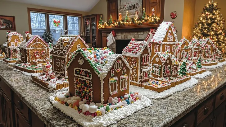 Download Festive Gingerbread Village Image - Gingerbread, Holiday, Christmas  | StockCake