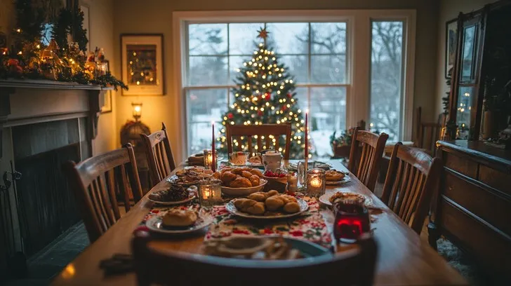 Download Festive Holiday Dinner Image - Holiday, Dinner, Christmas |  StockCake