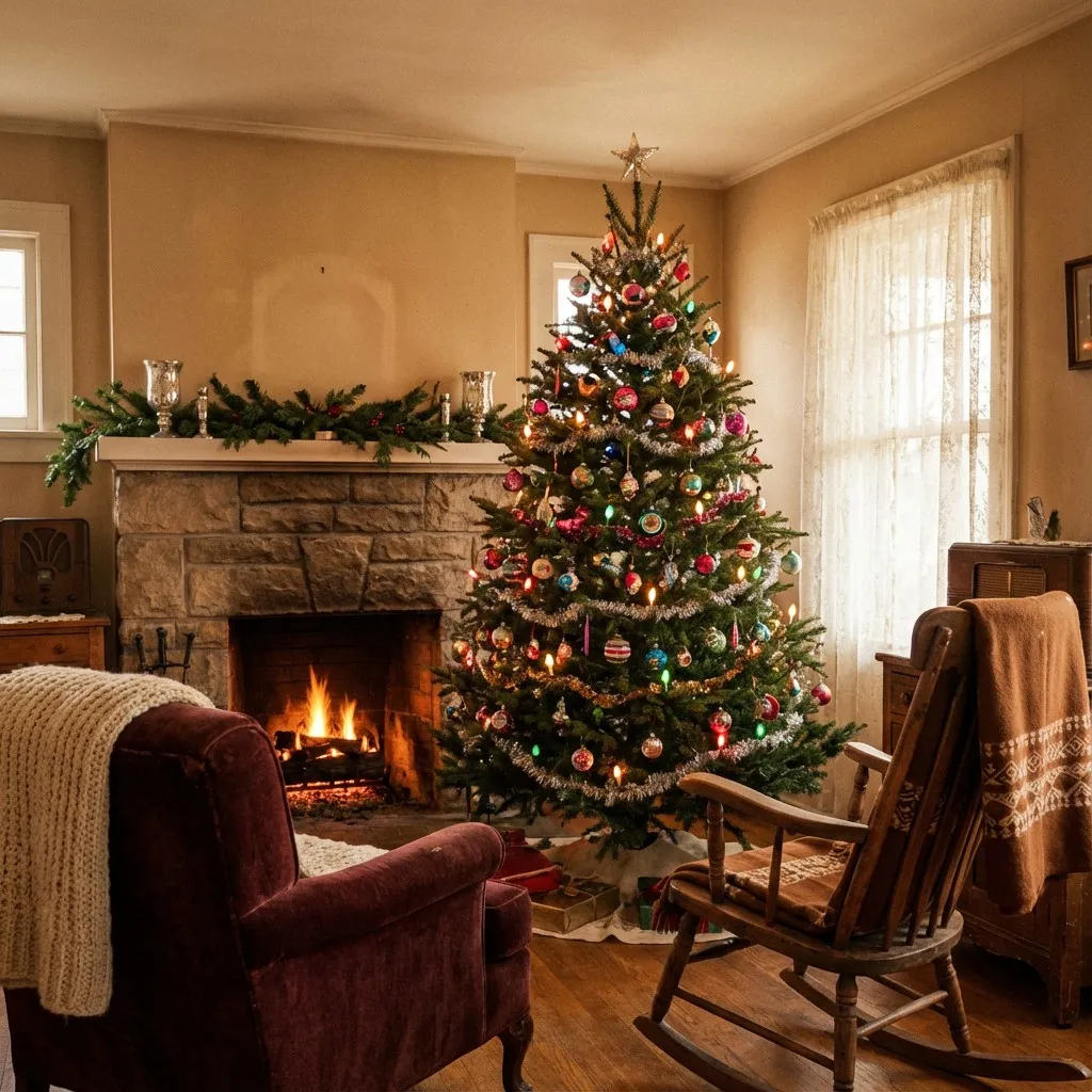 Download Vintage Christmas Warmth Image