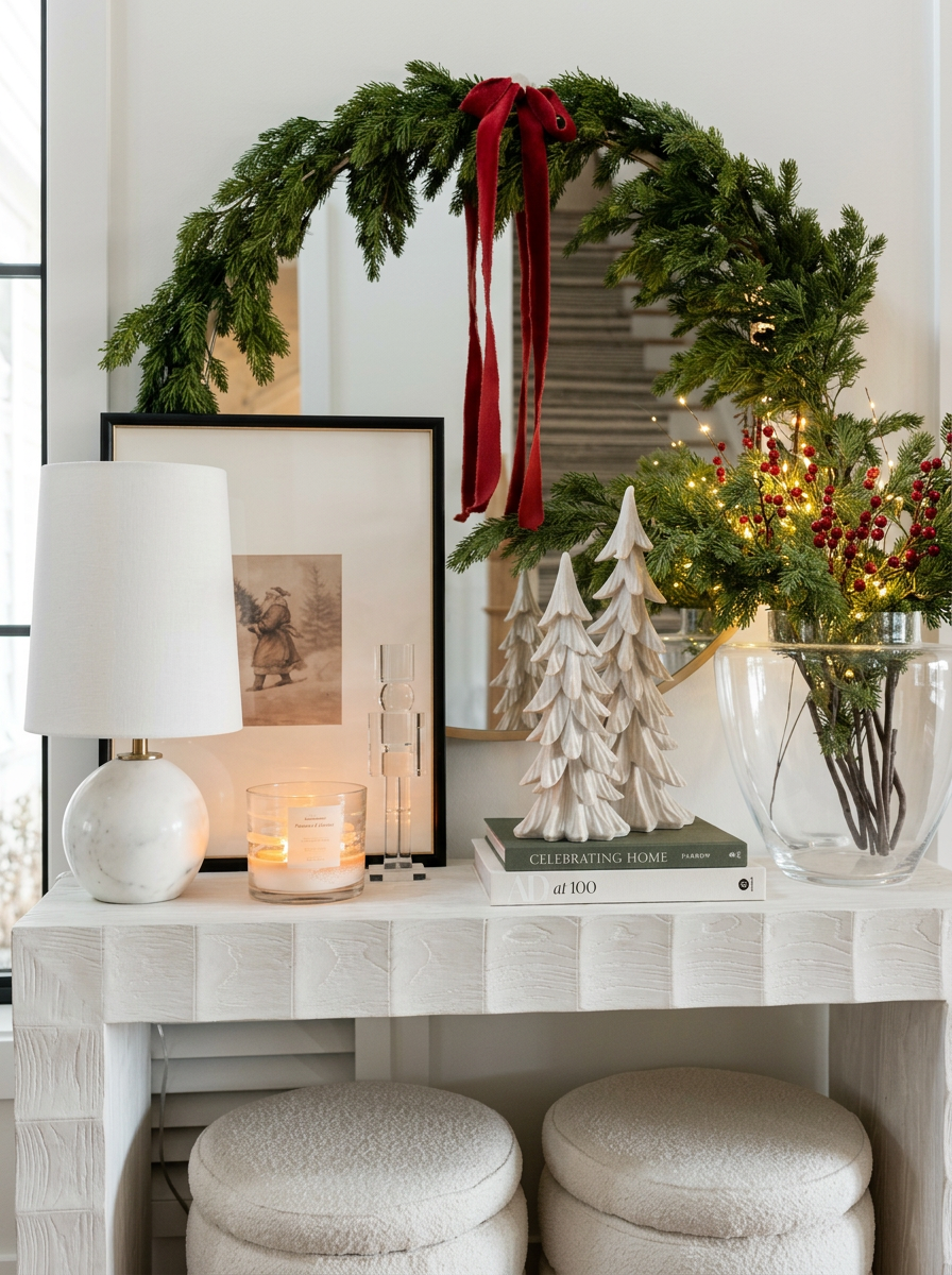 Early Holiday Porch Refresh: Velvet Ribbons & Potted Evergreens — The Rosie  Home Edit
