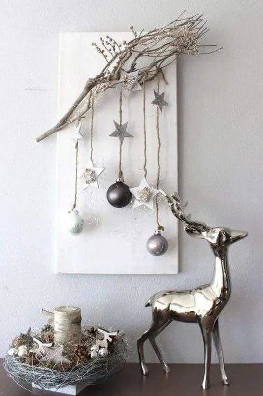 Easy Christmas Wall Art Ideas Using Natural Materials • Recyclart