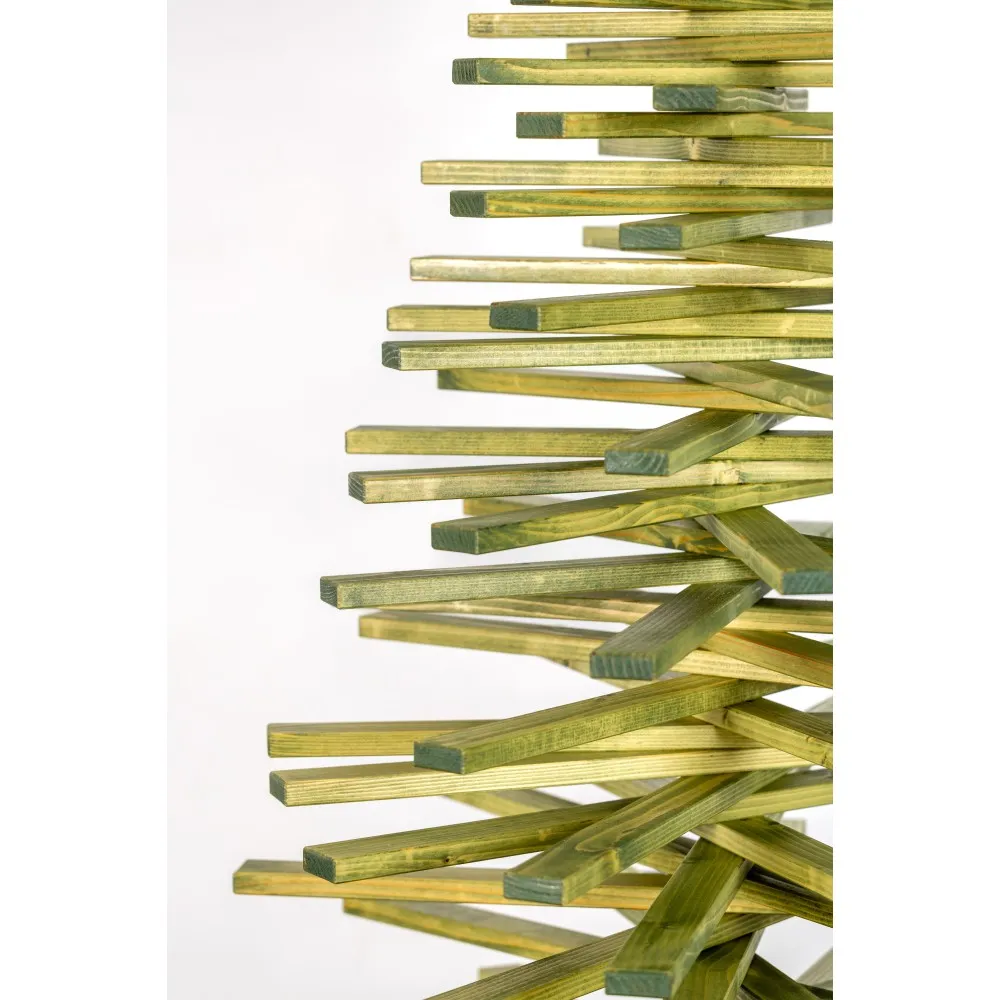 Eco-Friendly Large Green Wooden Christmas Tree Rustic Holiday Decor