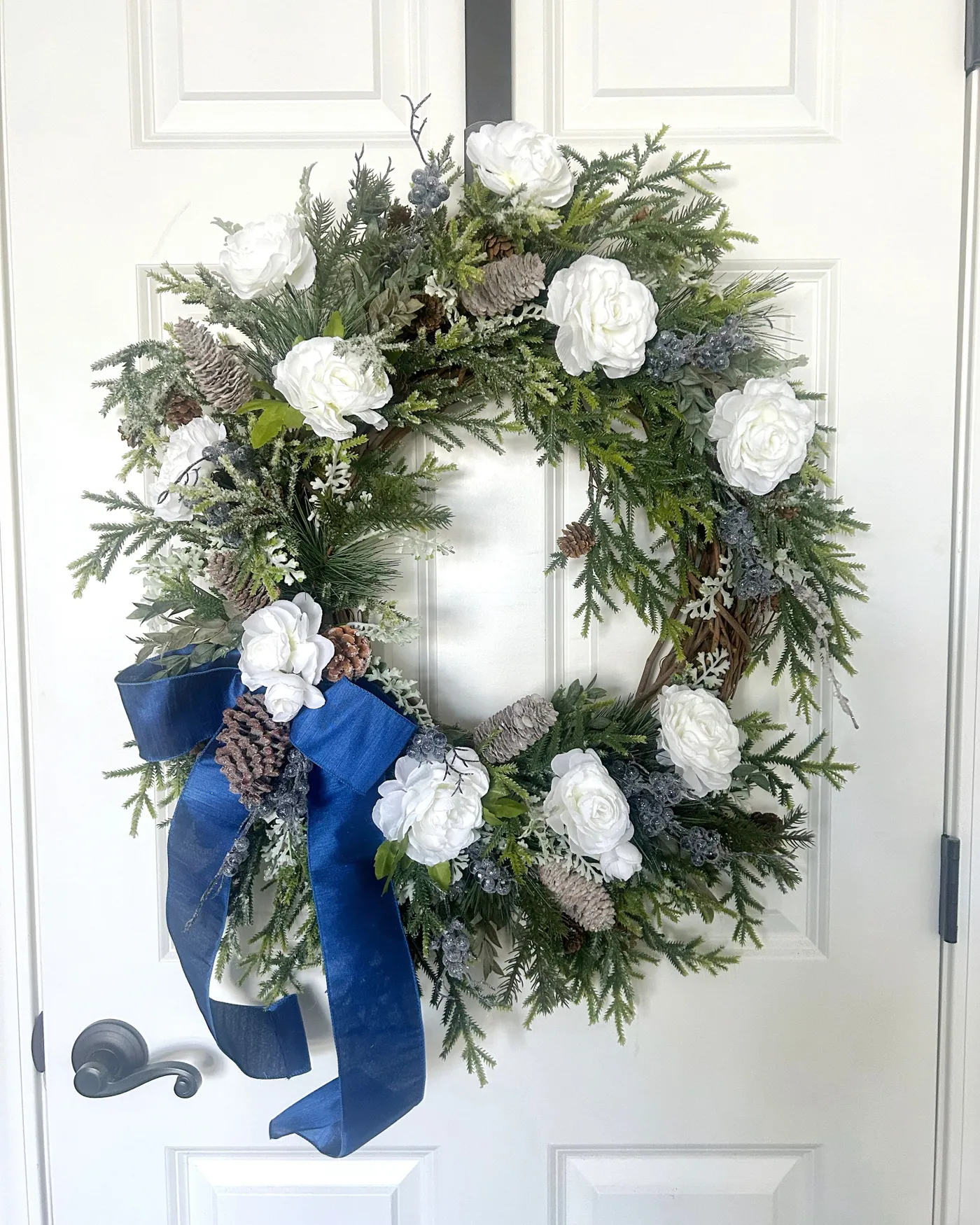 Elegant Winter Wreaths For Front Door Elegant Modern Christmas Wreath Holiday Entryway Wreath Sugar Creek Home