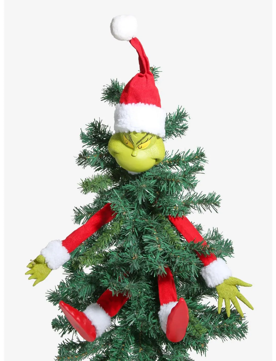 Extra Large Grinch Like Christmas Tree Topper, Large Bow Tall Grinch Tree  Topper For Trees over 7 Ft Tall New