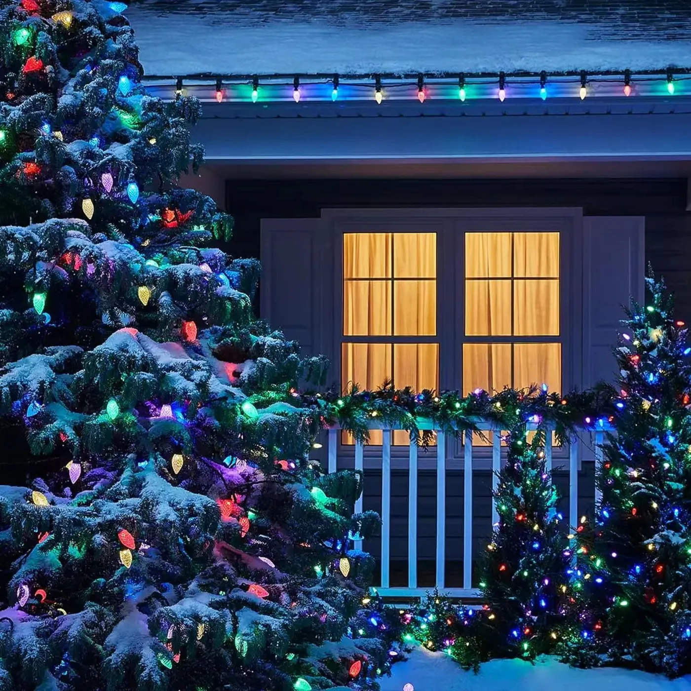 【Fall Sale】IP65 LED C9 Strawberry Lights – Waterproof Solar Christmas Decor., Warmwhite / 5m |20 Lights