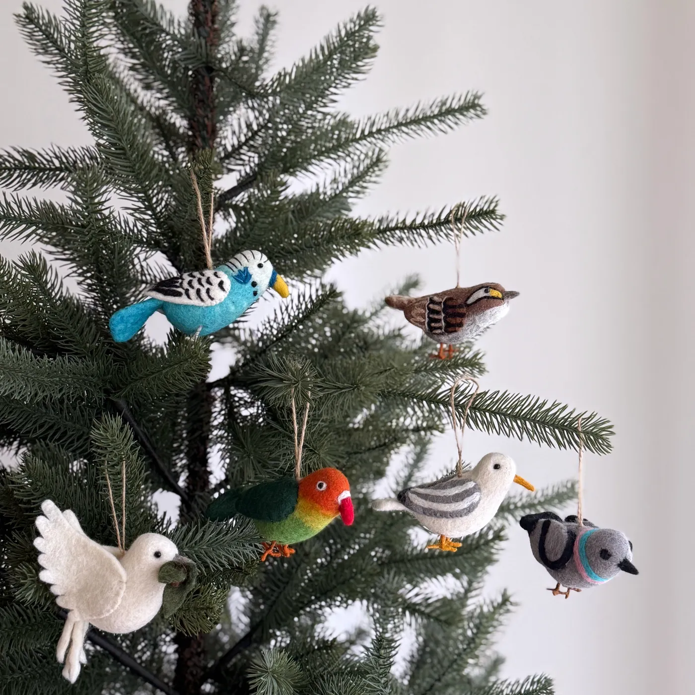 Felt Bird Ornaments - C Set – Ganapati Crafts Co.