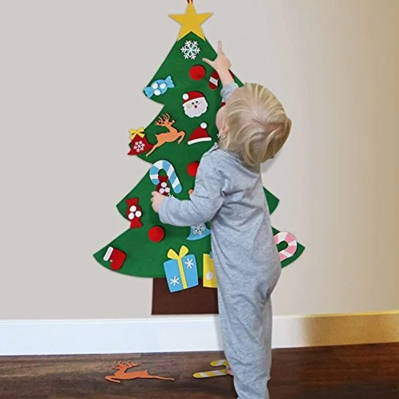 Felt Christmas Trees For Kids That Are Easy to Make | PS Family