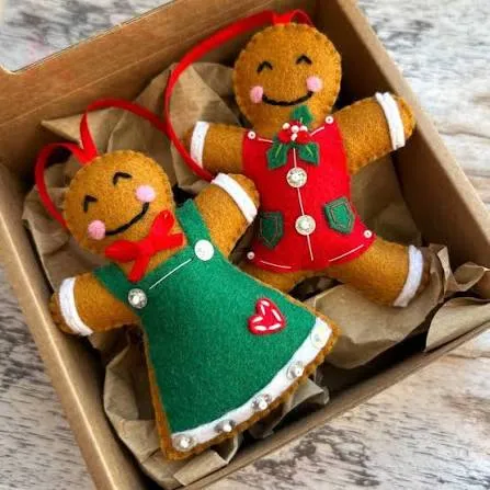 Felt Decorations Handmade Smiling Elephant Felt Decoration, Stuffed Decorations, Animal Ornament, Christmas Ornaments, Christmas Tree Decoration